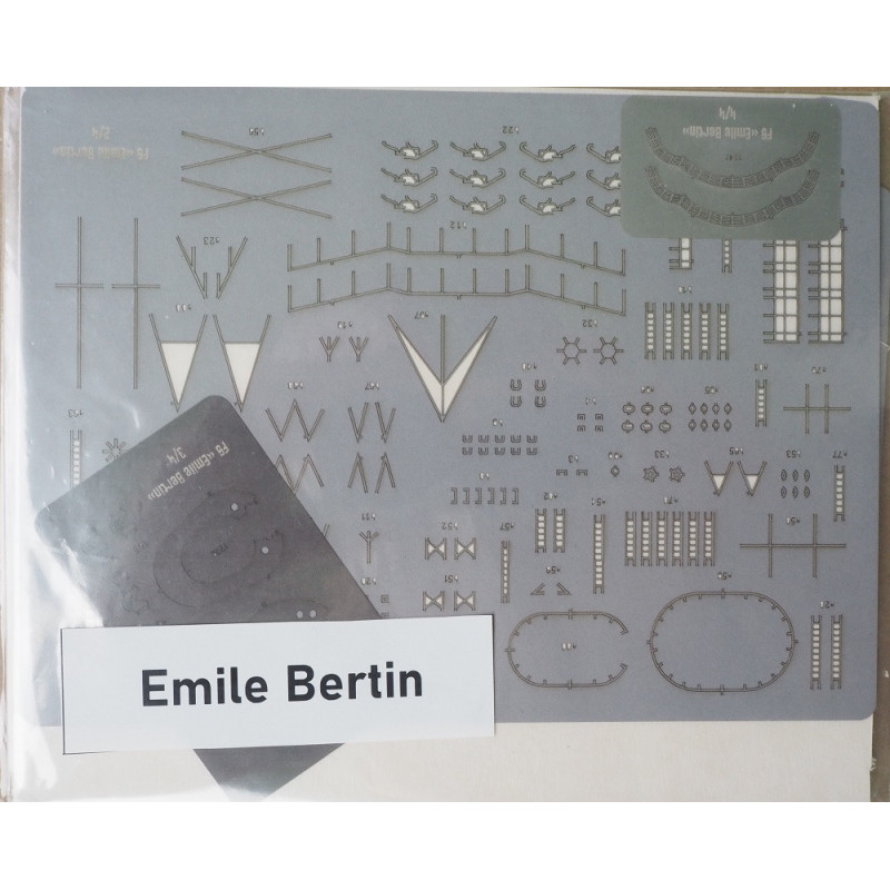 FS "Emile Bertin" - the French fast light cruiser  - a laser-cut deck equipment details