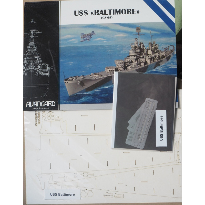 USS "Baltimore" (CA-68) - JAV sunkusis kreiseris - rinkinys