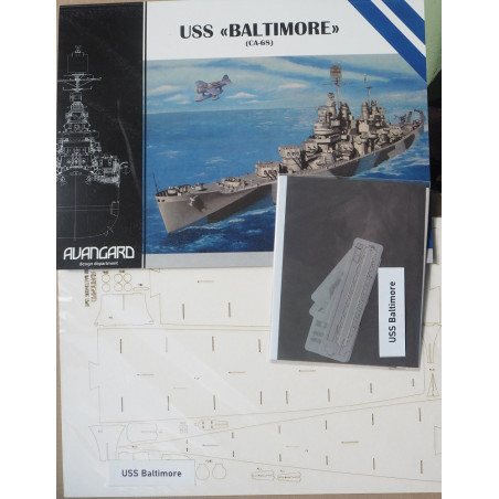 USS "Baltimore" (CA-68) - JAV sunkusis kreiseris - rinkinys