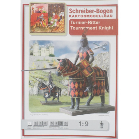 Tournament knight on horseback