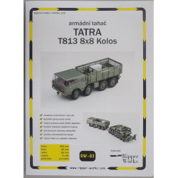 "TATRA" T813 8X8 "Kolos" - Čekijos armijos sunkvežimis - vilkikas