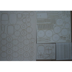 North American PBJ-1H/ North American B-25J "Mitchell" "Maid in the Shade" - US medium bomber - laser cut parts