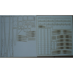 AIRCO D. H. 9 – the British school airplane - laser cut parts