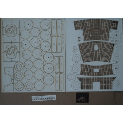 Tupolev SB-2M100 - the Soviet/ Republic of Spain fast front-line bomber - laser cut parts