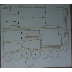 "VOLVO 245" - the Swedish passenger car - laser cut parts