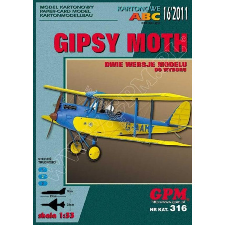 DH-60G "Gipsy Moth" - Didžiosios Britanijos mokomasis sportinis lėktuvas