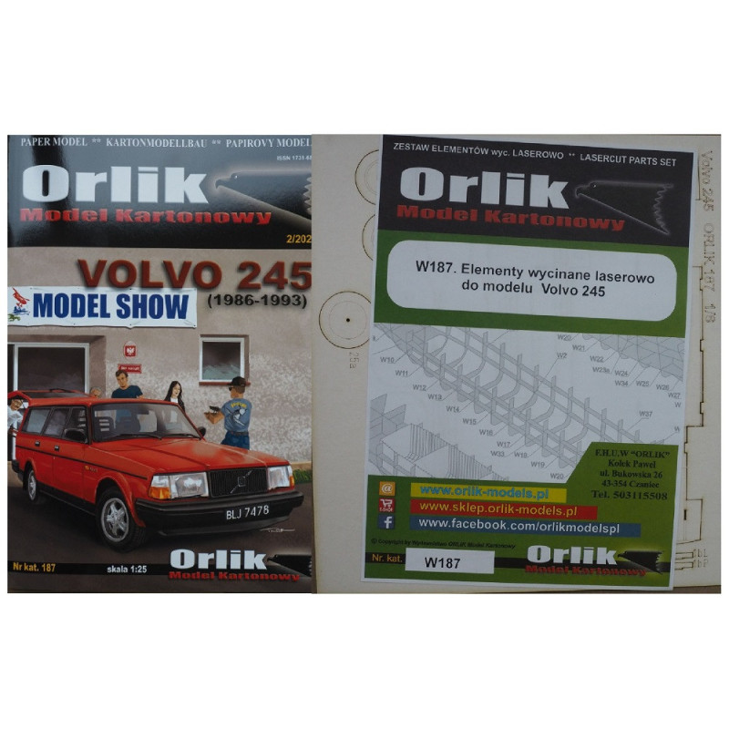 "VOLVO 245" - švediškas lengvasis automobilis - rinkinys