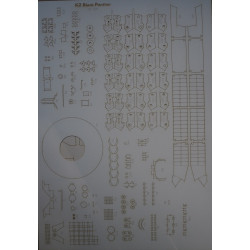 K2 "Black Panther" - South Korean main tank - laser cut parts