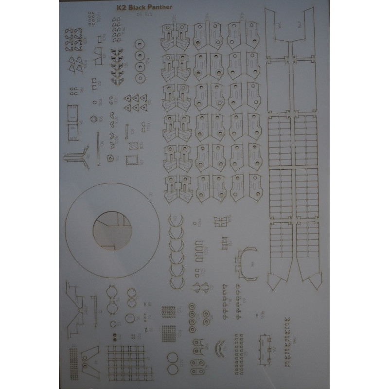 K2 "Black Panther" - South Korean main tank - laser cut parts