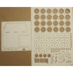 “PT-76” – the Soviet/ Russian light floating tank - laser cut parts