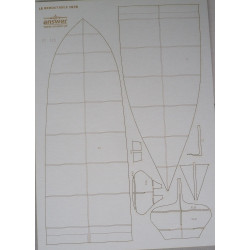 "La Redoutable" - French battleship of 1878 - a laser cut parts