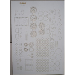 E-100 - the super heavy German tank - prototype - a laser cut parts