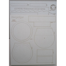 Bergepanzer "Tiger" - the German technical support device - a laser cut parts