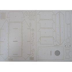 T-34/85 - TSRS/ Lenkijos vidutinis tankas - lazeriu pjautos detalės