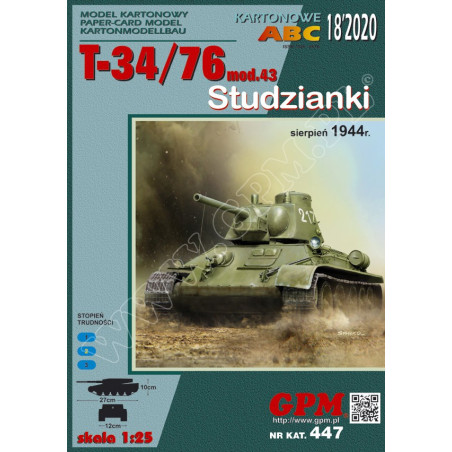 T-34/76 mod. 1943 „Studzianki“ – the Soviet/ Polish medium tank