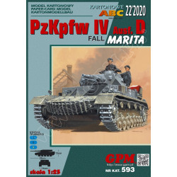 Pz. Kpfw. IV. Ausf. D, «Fall Marita» – немецкий средний танк