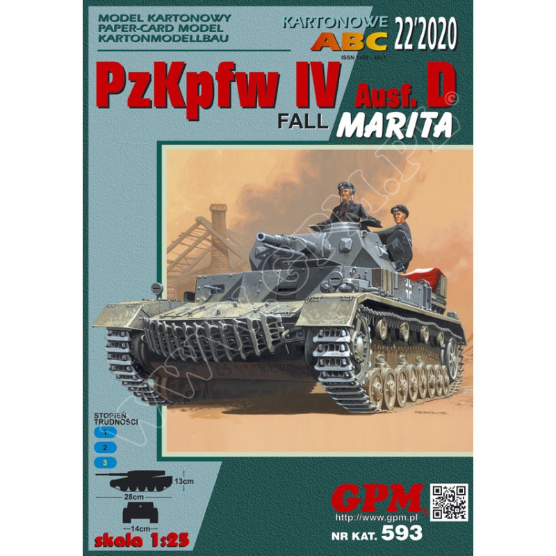 Pz. Kpfw. IV. Ausf. D, «Fall Marita» – немецкий средний танк