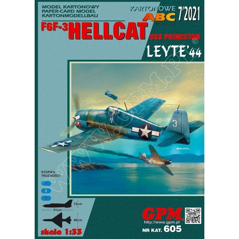 Grumman F6F-3 “Hellcat”. Leyte 1944 - the American deck fighter