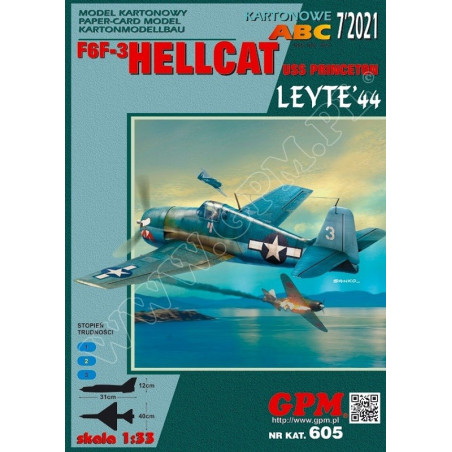 Grumman F6F-3 „Hellcat“. Leyte 1944 – JAV deninis naikintuvas