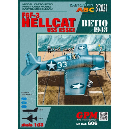 Grumman F6F-3 „Hellcat“. Беттио 1943 – палубный истребитель США.