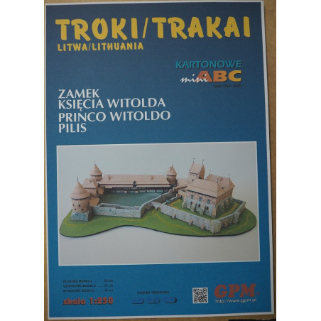 Trakai island Castle. 1 : 250