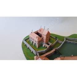 Trakai Castle with a set of laser-cut parts.