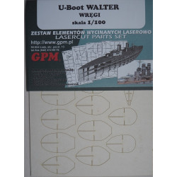 „Walter“ – the German XVII-B type U-boot - laser cut details