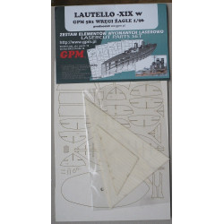 Lautello – Средиземноморское каботажное торговое парусное судно - вырезанные лазером детали и тканевые паруса
