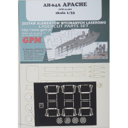 AH-64A „Apache“ – the American attack helicopter – laser cut parts