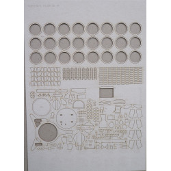 Sd.Kfz. 10/5 with FLAK 38 – the German self-propelled anti-aircraft gun - laser cut details