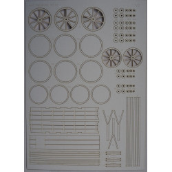 Wz. 19 – supply carriage of the Polish army - laser cut details