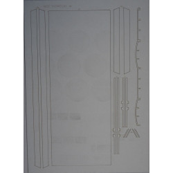 German sanitary carriage Hf.6 - laser cut details