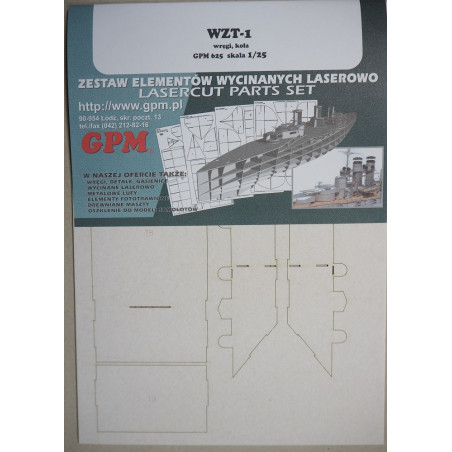 “WZT-1” – the Polish technical support machine - laser cut details