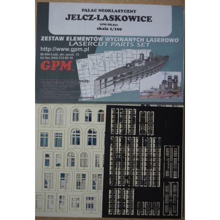 Jelcz - Laskowice neoclassical palace (Poland) - laser cut details