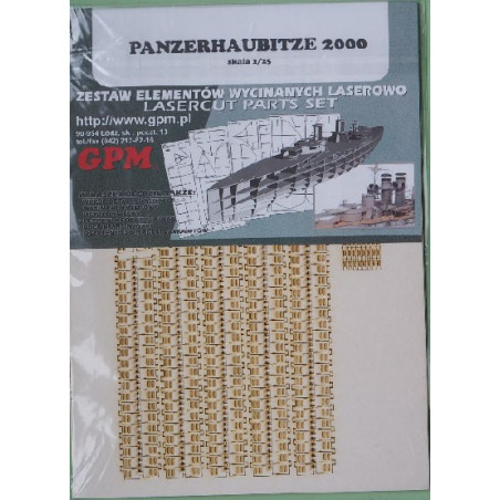 PzH - 2000 “Panzerhaubitze” - the German self-propelled howitzer - laser cut parts for tracks