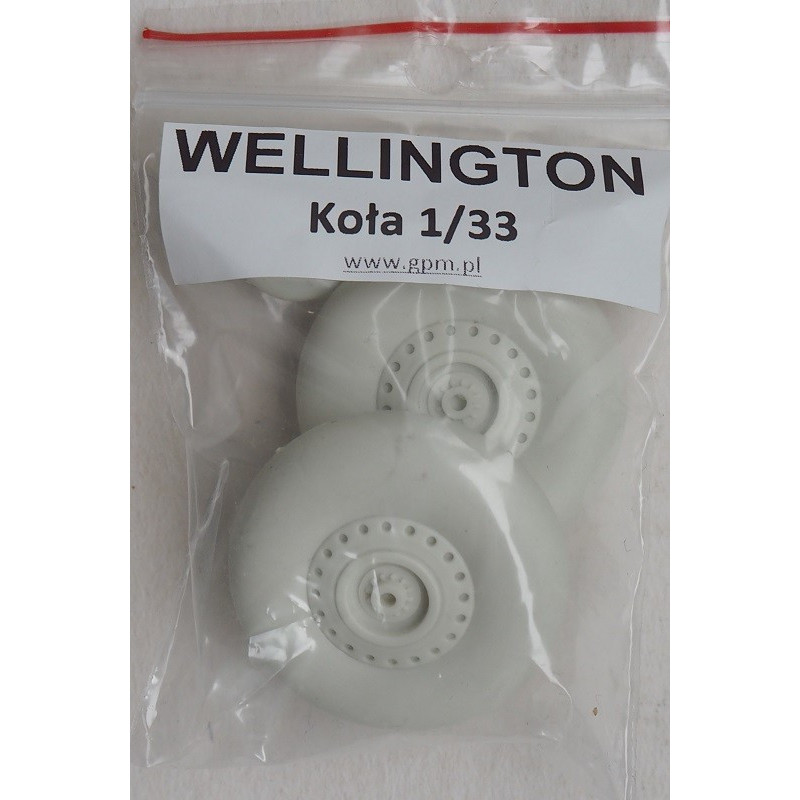 Wickers „Wellington“ Mk. Ic - the British middle bomber - 3D printed plastic wheels