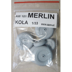 Agusta – Westland AW 101 „Merlin“ – the British - Italian helicopter - 3D printed plastic wheels