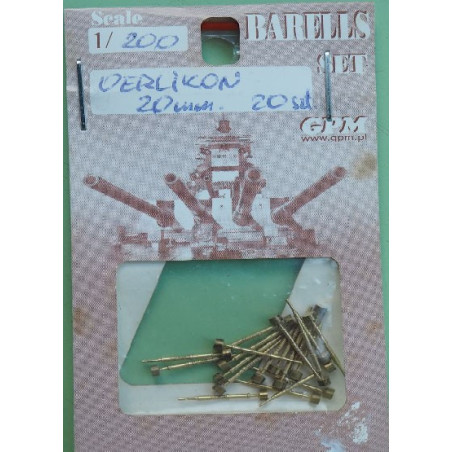 „Oerlikon“ 20 mm - metal turned barrels