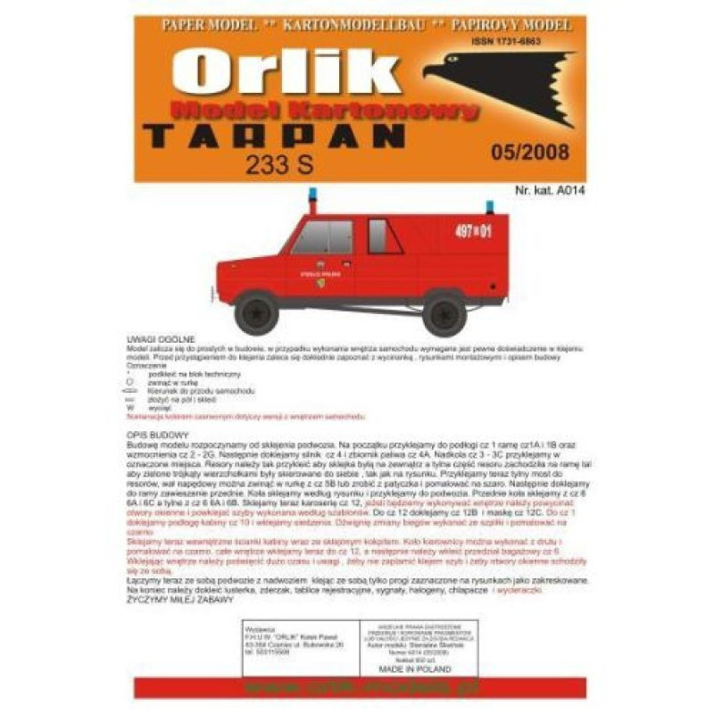 Tarpan 233 S - the Polish light off-road car with a hard top