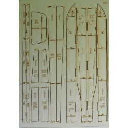 “Ipopliarchos Troupakis” - tht Greek large rocket ship - laser cut parts