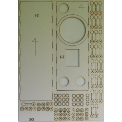 „Pz. Kpfw. KV-2 754(r)“ – TSRS/ Vokietijos sunkusis tankas - lazeriu pjautos detalės