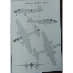 North American B-25J Mitchell – the American bomber (chalk paper)