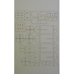 Messerschmitt Me-163B-0 “Komet” – the German Rocket Fighter and airfield tractor “Scheuch-Schlepper” - the laser cut parts