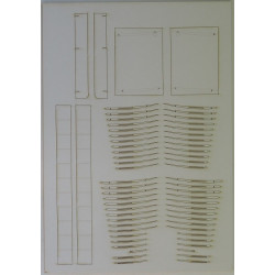 LVG B.I - the German reconnaissance aircraft - the laser cut parts