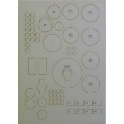 "T-12" – a maneuver tank of the USSR - the laser cut parts