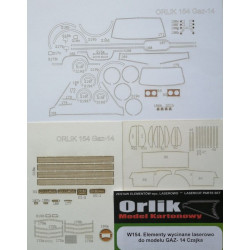 GAZ-14 "Chaika" - the representative passenger car of USSR - the laser cut parts