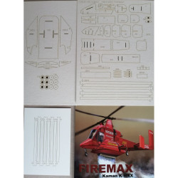 Kaman „K-MAX“ „Firemax“ – JAV priešgaisrinis sraigtasparnis – lazeriu pjautos detalės