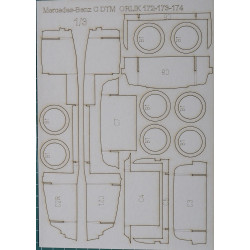 Mercedes-Benz C DTM – the German racing car – the laser cut parts