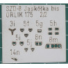 SZD-8 „Jaskolka bis“ – lenkiškas sklandytuvas – lazeriu pjautos detalės