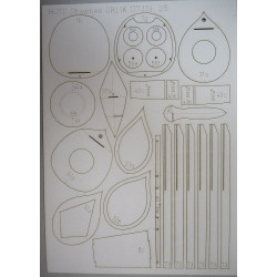 Piasecki H-21C „Shawnee“ – the multipurpose helicopter - the laser cut details